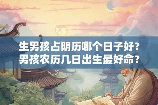 生男孩占阴历哪个日子好?男孩农历几日出生最好命? 生男孩占阴历哪个日子好?男孩农历几日出生最好命?