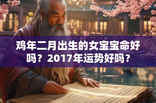 鸡年二月出生的女宝宝命好吗？2017年运势好吗？