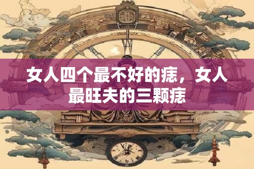 女人四个最不好的痣，女人最旺夫的三颗痣