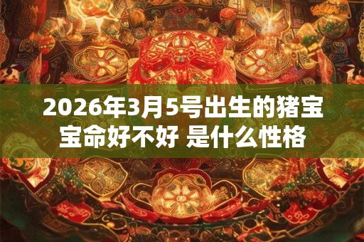 2026年3月5号出生的猪宝宝命好不好 是什么性格