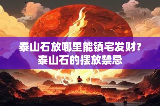 泰山石放哪里能镇宅发财？泰山石的摆放禁忌