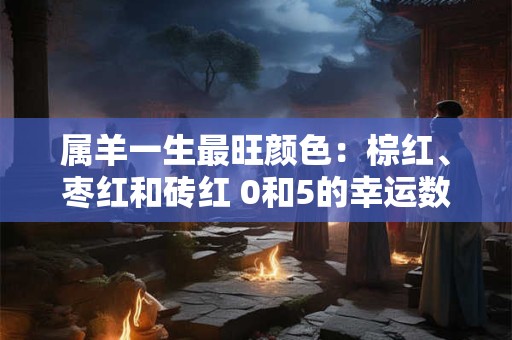 属羊一生最旺颜色：棕红、枣红和砖红 0和5的幸运数字