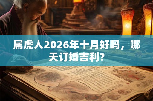 属虎人2026年十月好吗，哪天订婚吉利？