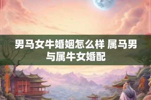 男马女牛婚姻怎么样 属马男与属牛女婚配 男马女牛婚姻怎么样 属马男与属牛女婚配