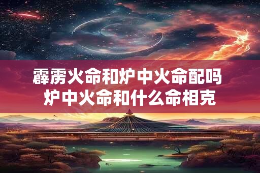 霹雳火命和炉中火命配吗 炉中火命和什么命相克