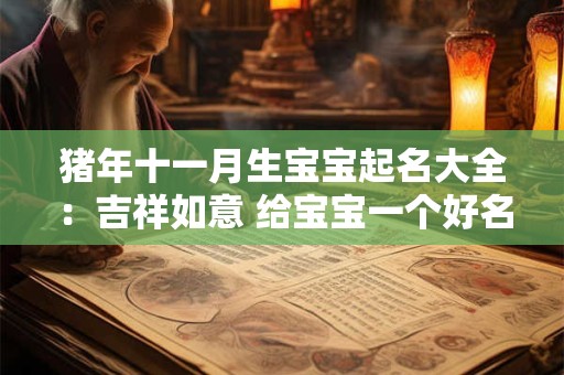 猪年十一月生宝宝起名大全:吉祥如意 给宝宝一个好名字 猪年十一月生宝宝起名大全:吉祥如意 给宝宝一个好名字