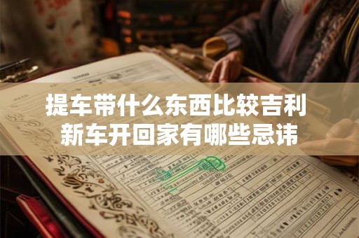 提车带什么东西比较吉利 新车开回家有哪些忌讳