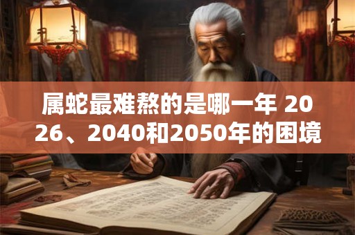 属蛇最难熬的是哪一年 2026、2040和2050年的困境 属蛇最难熬的是哪一年 2026、2040和2050年的困境