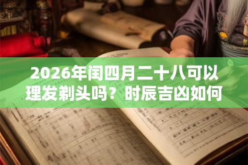 2026年闰四月二十八可以理发剃头吗？时辰吉凶如何？
