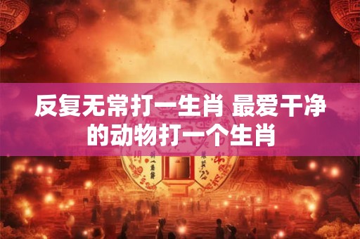 反复无常打一生肖 最爱干净的动物打一个生肖 反复无常打一生肖 最爱干净的动物打一个生肖