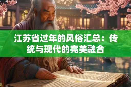 江苏省过年的风俗汇总:传统与现代的完美融合 江苏省过年的风俗汇总:传统与现代的完美融合