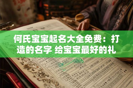 何氏宝宝起名大全免费:打造的名字 给宝宝最好的礼物 何氏宝宝起名大全免费:打造的名字 给宝宝最好的礼物