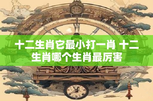 十二生肖它最小打一肖 十二生肖哪个生肖最厉害