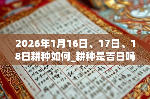 2026年1月16日、17日、18日耕种如何_耕种是吉日吗 2026年1月16日、17日、18日耕种如何_耕种是吉日吗