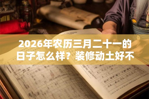 2026年农历三月二十一的日子怎么样？装修动土好不好？