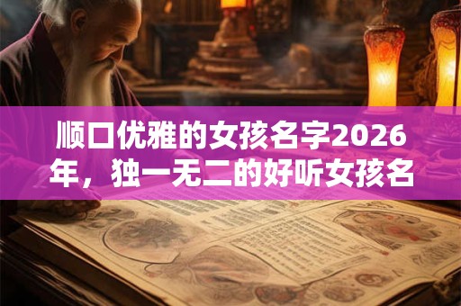 顺口优雅的女孩名字2026年，独一无二的好听女孩名