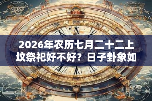 2026年农历七月二十二上坟祭祀好不好？日子卦象如何？