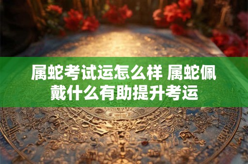 属蛇考试运怎么样 属蛇佩戴什么有助提升考运