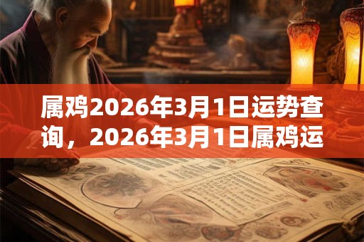 属鸡2026年3月1日运势查询，2026年3月1日属鸡运势分析