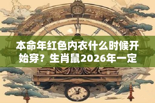 本命年红色内衣什么时候开始穿？生肖鼠2026年一定要穿红？