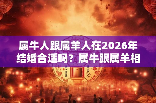 属牛人跟属羊人在2026年结婚合适吗？属牛跟属羊相配好吗？