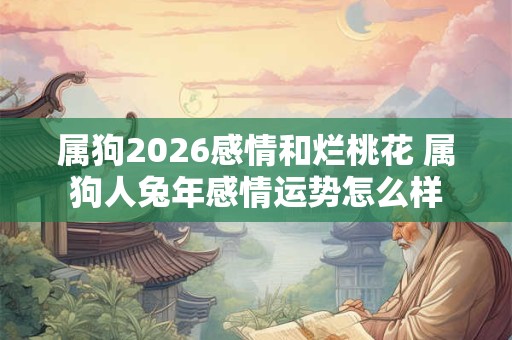 属狗2026感情和烂桃花 属狗人兔年感情运势怎么样