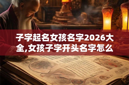 子字起名女孩名字2026大全,女孩子字开头名字怎么起？