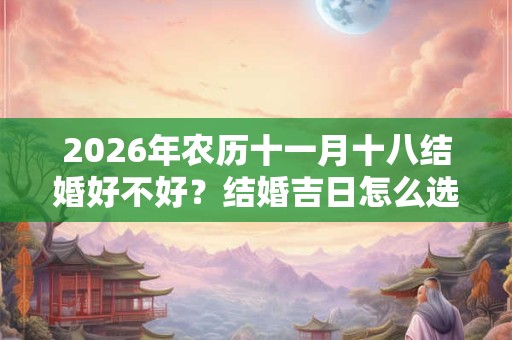 2026年农历十一月十八结婚好不好？结婚吉日怎么选择？