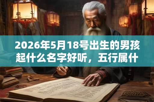 2026年5月18号出生的男孩起什么名字好听，五行属什么