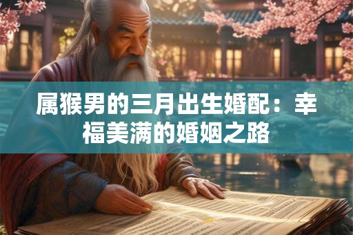 属猴男的三月出生婚配：幸福美满的婚姻之路