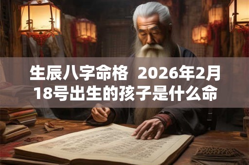 生辰八字命格 2026年2月18号出生的孩子是什么命 生辰八字命格 2026年2月18号出生的孩子是什么命
