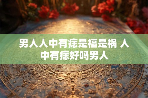 男人人中有痣是福是祸 人中有痣好吗男人