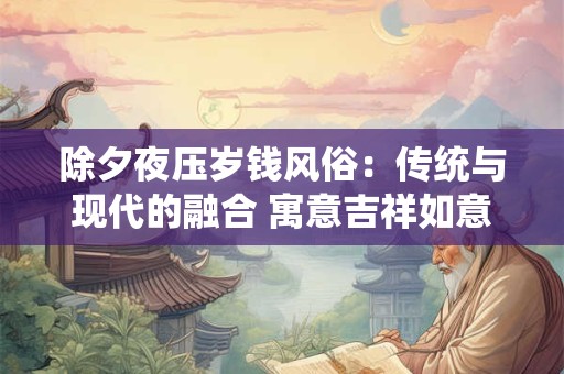 除夕夜压岁钱风俗：传统与现代的融合 寓意吉祥如意