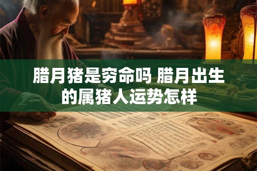 腊月猪是穷命吗 腊月出生的属猪人运势怎样