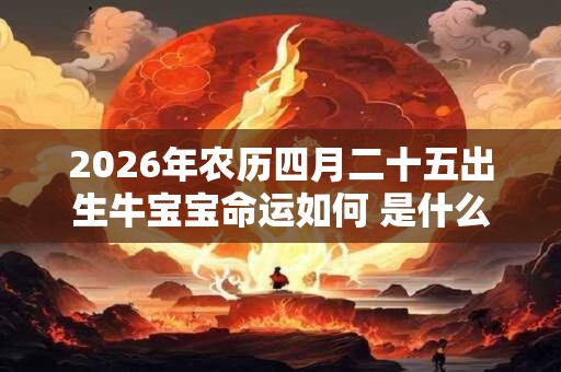 2026年农历四月二十五出生牛宝宝命运如何 是什么命