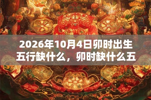 2026年10月4日卯时出生五行缺什么，卯时缺什么五行