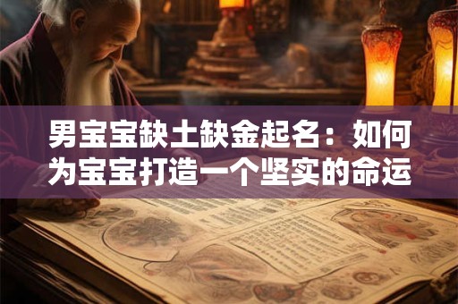 男宝宝缺土缺金起名：如何为宝宝打造一个坚实的命运基石