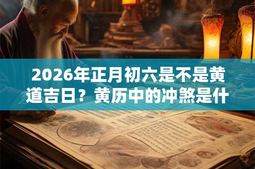 2026年正月初六是不是黄道吉日？黄历中的冲煞是什么意思？