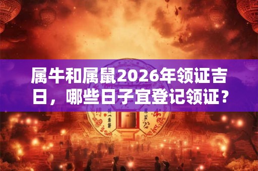 属牛和属鼠2026年领证吉日,哪些日子宜登记领证? 属牛和属鼠2026年领证吉日,哪些日子宜登记领证?