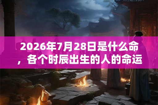 2026年7月28日是什么命，各个时辰出生的人的命运
