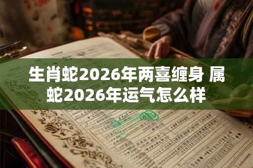 生肖蛇2026年两喜缠身 属蛇2026年运气怎么样
