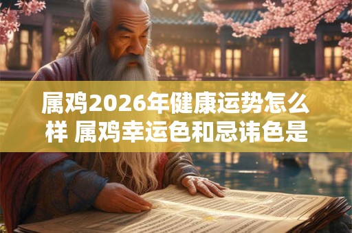 属鸡2026年健康运势怎么样 属鸡幸运色和忌讳色是什么