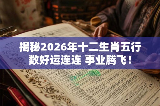 揭秘2026年十二生肖五行数好运连连 事业腾飞！