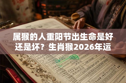 属猴的人重阳节出生命是好还是坏?生肖猴2026年运势如何? 属猴的人重阳节出生命是好还是坏?生肖猴2026年运势如何?