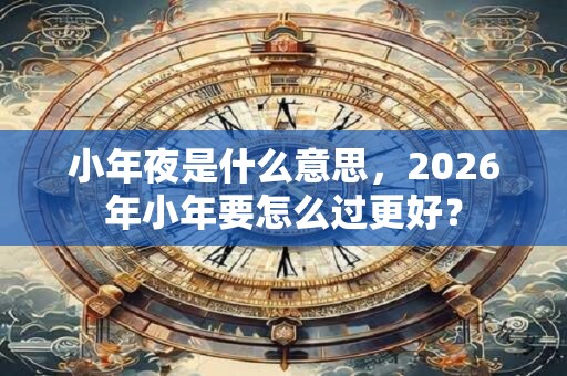 小年夜是什么意思,2026年小年要怎么过更好? 小年夜是什么意思,2026年小年要怎么过更好?
