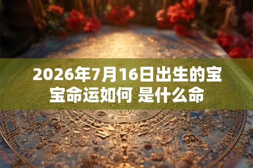 2026年7月16日出生的宝宝命运如何 是什么命 2026年7月16日出生的宝宝命运如何 是什么命