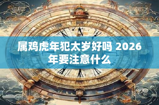 属鸡虎年犯太岁好吗 2026年要注意什么
