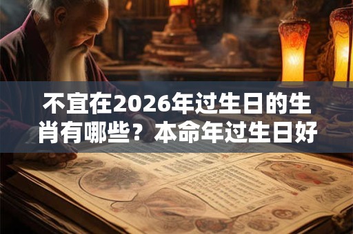 不宜在2026年过生日的生肖有哪些?本命年过生日好不好? 不宜在2026年过生日的生肖有哪些?本命年过生日好不好?
