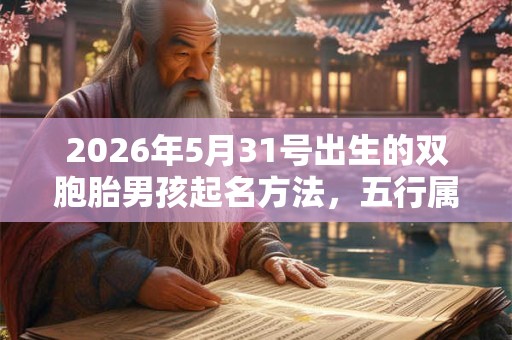 2026年5月31号出生的双胞胎男孩起名方法，五行属什么