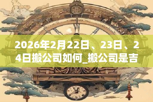 2026年2月22日、23日、24日搬公司如何_搬公司是吉日吗